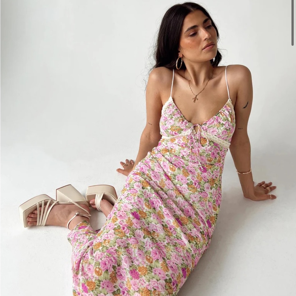 Princess Polly NWT floral maxi dress.